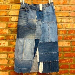 Current Elliott patchwork skirt